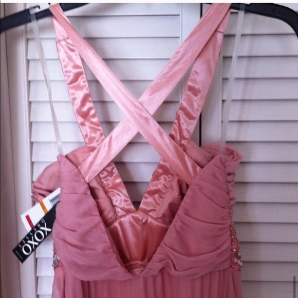 Pink bejeweled maxi gown for sale - Picture 2 of 2